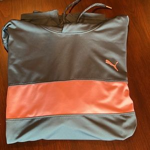 Puma Mens Large Blue/Grey and Pink Hoodie